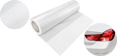 Produktbild von Carbon Folie 50x500 cm - Carbon 3D Weiß - Carbonfolie matt mit Luftkanal-Kleber und UV-Schutz - Selbstklebend Autofolie für Innen und Außen - Auto Folierung für Tuning - Carwrappingfolie