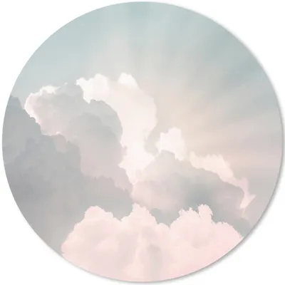Produktbild von MuchoWow® Mauspad Mousepad Himmel - Wolken - Sonne - Natur 40x40 cm - Mousepads - Maus Mat - Pad - Mausunterlage - Schreibtisch Accessoires