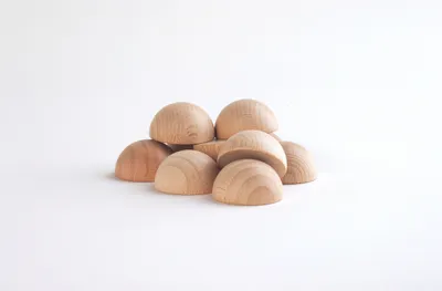 Produktbild von Tickit Natural Wooden Semispheres, 0,8 Jahr(e), Holz, Holz