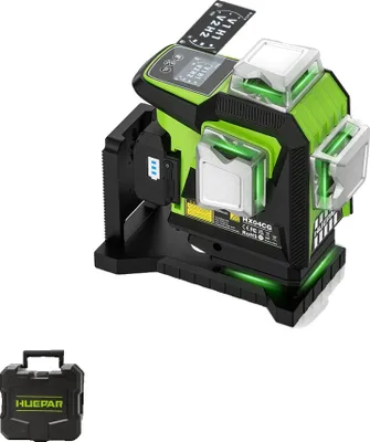 Obrázok produktu pre Huepar 4D laserová vodováha, presnosť ±2 mm, pracovná vzdialenosť 30 m, iba 4D laserová vodováha
