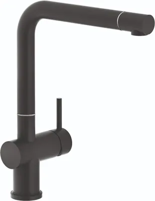 Produktbild von Reginox Armatur R31681 YADKIN BLACK mit Festauslauf / Küchenarmatur / Einhebelmischer / Mischbatterie schwarz