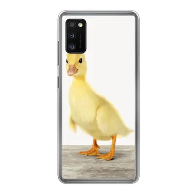 Produktbild von MuchoWow® Handyhülle Schutzhülle Hülle für Samsung Galaxy A41 Ente - Küken - Tiere - Süß - Mädchen - Jungen - Kinder Silikon Softcase Handy Hülle - Mobiltelefon