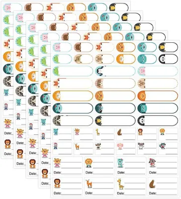 Imagen del producto de Etiquetas adhesivas, impermeables, de 235 unidades, para uso escolar y biberones