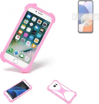 Produktbild von K-S-Trade Handy Hülle kompatibel mit Samsung Galaxy A14 5G Schutz Hülle Bumper Silikon Schutz Hülle Cover Case Silikoncase Silikonbumper TPU