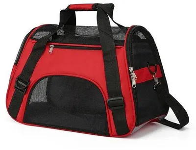 Immagine prodotto di Borsa piccola per cani e gatti - 43*21*30 cm - per animali domestici di piccola taglia fino a 1,5 kg - portatile e pieghevole