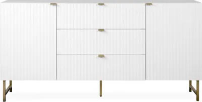 Produktbild von Sideboard >Elwood< in Weiß matt - 179x90x40.5cm (BxHxT)