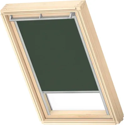 Produktbild von VELUX Original Nature Collection Dachfenster Verdunkelungsrollo, CK02, Forest, mit grauer Führungsschiene
