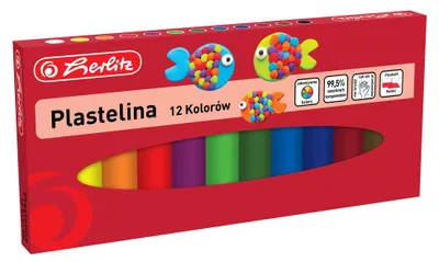 Produktbild von Künstlerische Plastilin - Buntes Set mit 12 Farben für kreatives Spielen und Modellieren