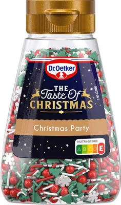 Produktbild von Dr. Oetker Streudekor Christmas Party klassische Weihnachtsformen 110g