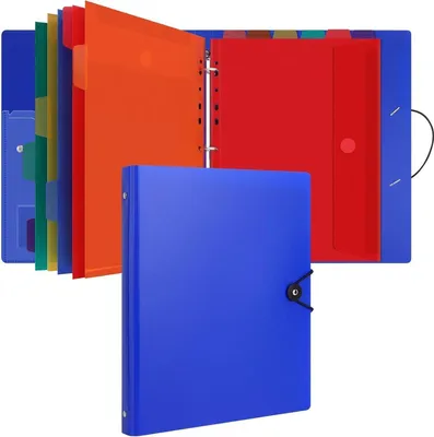 Image de Organiseur de dossiers A4 avec porte-documents à 12 compartiments - Noir