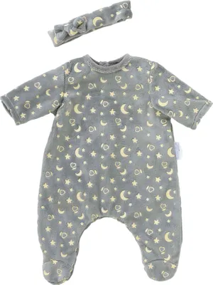 Image de Pyjama de poupée Corolle, 36 cm, paillettes dans le noir et bandeau, 36 cm