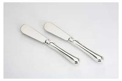 Produktbild von Buttermesser-Set 2 Stück, Griff: versilbert, Klinge: Edelstahl, Länge 14,5 cm