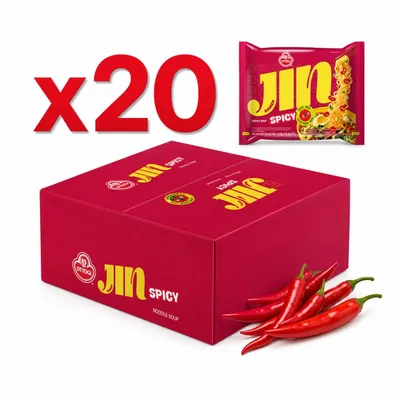 Produktbild von 20x Ottogi Jin Ramen Hot 120g Koreanische Instant Nudel