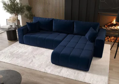 Obrázek produktu pro Rozkládací sedací souprava BOREA 1 - modrá, pravý roh