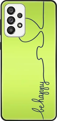 Produktbild von König Design Hülle kompatibel mit Samsung Galaxy A73 5G Kunststoff Soft Handyhülle - Handy Case Be Happy Grün