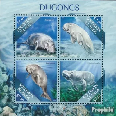 Produktbild von Briefmarken Salomoninseln 2013 Mi 2037-2040 Kleinbogen (kompl. Ausg.) postfrisch Dugongs