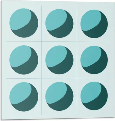 Produktbild von Geometrische Kugeln Im Gitter – Selbstklebende Fliesen – Wandverkleidung – Wandpaneel – PVC Fliesen – Vinylflisen – PCV Flisen – Selbstklebend – Wanddeko – 9 Stück 30 x 30 cm