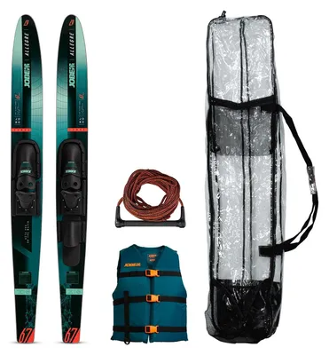 Produktbild von Wasserski Set 67 Allegre Combo Ski Weste Leine Tasche Einsteiger Slalom green