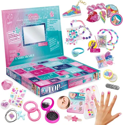Produktbild von CRAZE Adventskalender 2026 Kinder Mädchen – Top Fashion DIY mit Diamond Painting, Loops & Schmuck