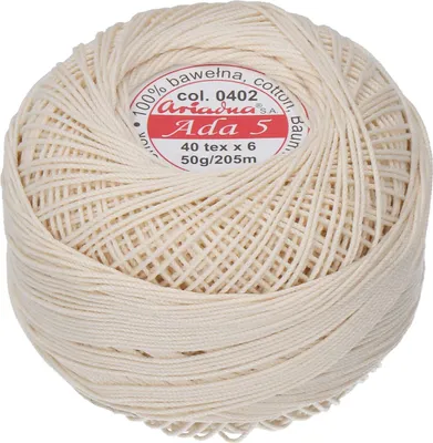 Obrázok produktu pre Priadza pre frivolitky Ada 5 50 g - 0402