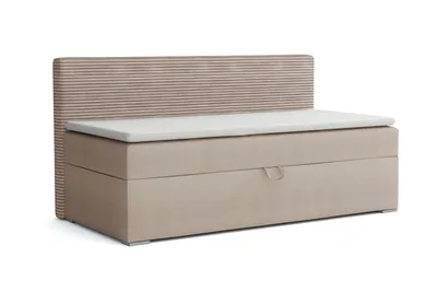 Produktbild von BOXBETT MATI 100/200 Beige mit Bonell-Federkernmatratze H3