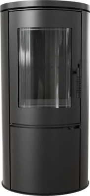 Produktbild von Stahl-Gusseisen Kaminofen KRATKI AB Ø 150 8 kW schwarz Verkleidung