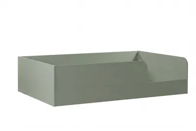 Produktbild von arthur berndt Bodenbett Essentials 120x200 cm – Montessori Kinderbett, Low Bed, Schilfgrün