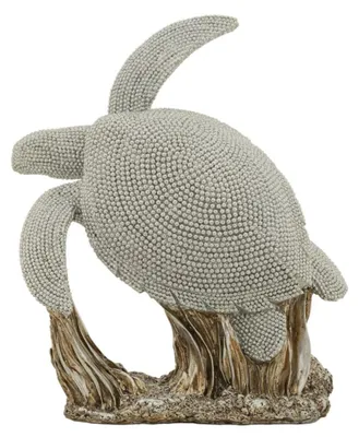Immagine prodotto di Scultura tartaruga Sparky in resina argento