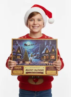 Obrázek produktu pro Adventní kalendář Puzzle 1008 dílků Vánoční dárek Město