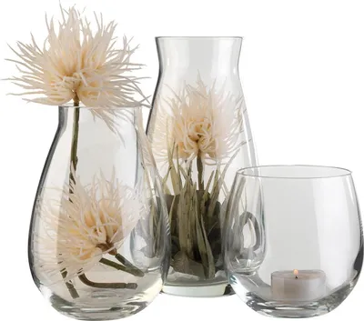 Produktbild von Vasen-Set 3-teilig - Transparent - Glas