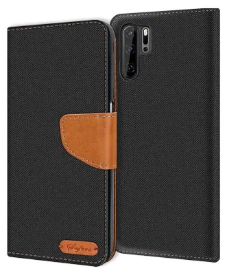 Immagine prodotto di Coprire il telefono cellulare Huawei P30 Pro caso Portafoglio Flip Case Custodia protettiva copertura Tessuto Cover