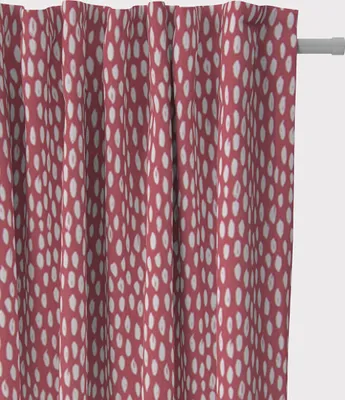 Produktbild von SCHÖNER LEBEN. Vorhang Smok-Schlaufenband rot Kleckse Tropfen 245cm