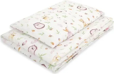 Produktbild von 2-teiliges Kinderbettwäscheset aus Baumwolle 135x100 cm - Walddelikatesse