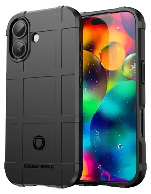 Produktbild von MobyDefend Hülle für iPhone 17 - Rugged Shield Schutzhülle - Schwarz