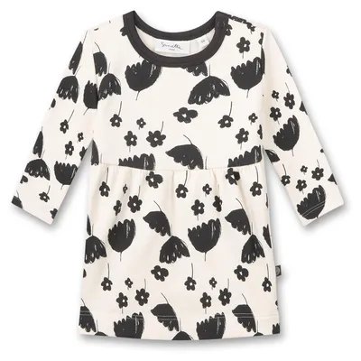 Produktbild von Sanetta Pure Mädchen-Sweatkleid langarm off-white Blumen 62