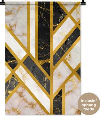 Produktbild von MuchoWow® Wandteppich Wandbehang Marmor - Design - Luxus 60x90 cm Tapisserie Dekoration Wandtuch - Foto-Teppich - Abwaschbar
