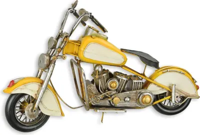 Produktbild von Ein Blechmodell eines Motorrads Replikat Retro Design Dekoration