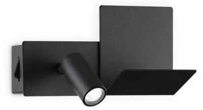 Produktbild von Moderne Wandleuchte Komodo-1 Metall Schwarz Led 4,5W 3000K Warmes Licht