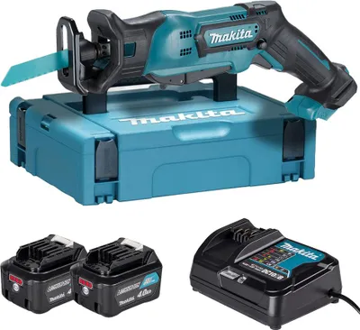 Image de Makita JR103DSMJ, Noir, Bleu, 5 cm, 78 dB, Batterie, Lithium-ion (Li-ion), 4 Ah