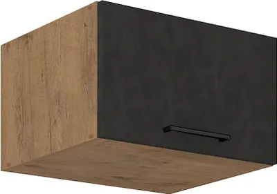 Produktbild von Vigo Aufsatzschrank Hochschrank 60 cm Eiche Lancelot Matera Grau Küchenzeile