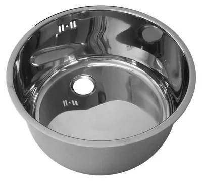 Image de Évier Combisteel en acier inoxydable avec siphon en PVC 260 mm Ø x 180 mm