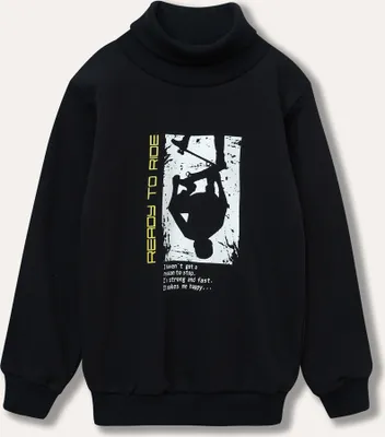 Productafbeelding van Herensweater Ready to Ride - Zwart - 152