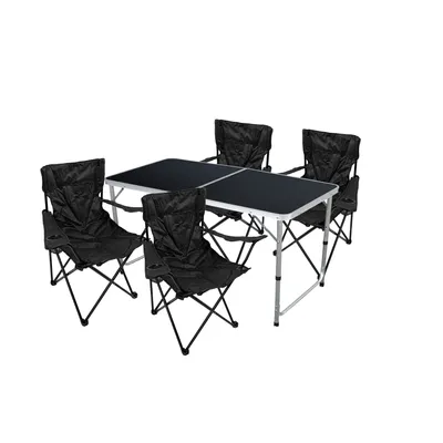 Produktbild von 5-teiliges Campingmöbel Set Tisch + 4 Campingstühle + Tasche Outdoor