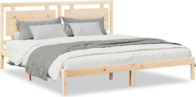 Immagine prodotto di vidaXL Letto in legno massiccio extra lungo senza materasso 200x220 cm