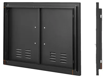 Obrázek produktu pro Dvířka do grilu, dvojitá stěna z nerezové oceli, elegantní design, 30 x 21, černá barva