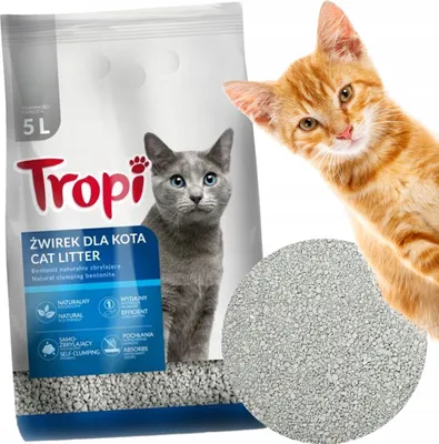 Zdjęcie produktu dla Tropi żwirek dla kota bentonitowy 5 l