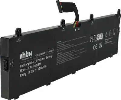 Produktbild von vhbw Akku Ersatz für Lenovo SB10T83146 für Notebook (9300 mAh, 11,25 V, Li-Polymer)