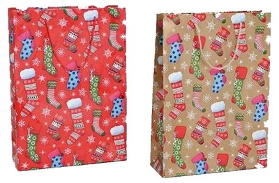 Produktbild von Weihnachtliche Geschenketüte 25 x 8 x 34 cm
