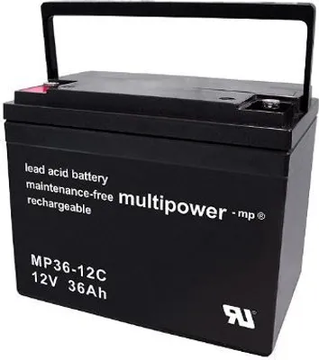 Produktbild von Multipower MP36-12C / 12V 36Ah Blei Akku AGM Zyklentyp