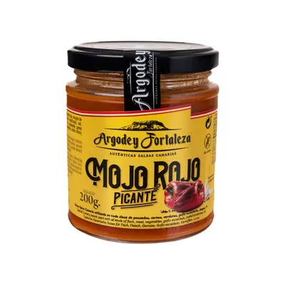 Zdjęcie produktu dla Mojo Rojo Picante Argodey Fortaleza 200g. Tradycyjny sos z Wysp Kanaryjskich.